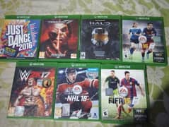 7 XBOX ONE ORIGINAL CDS ALL OK DELIVERY POSSIBLE
