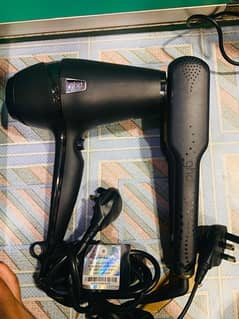 had hair straightener and dryer for sell