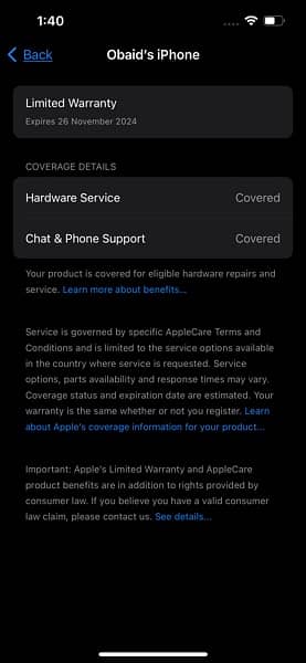 iphone 13 Apple coverage warranty 3