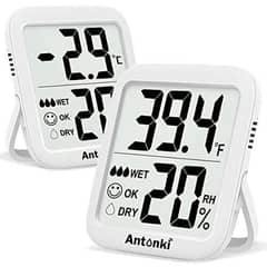 Antonki Thermometer and Humidity Meter FOR BIRDS AND HENS (2 PACK) 0