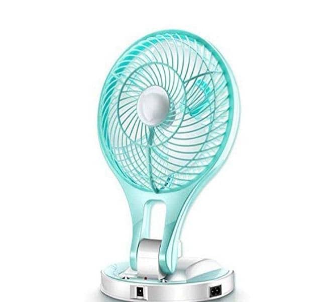 USB Rechargeable Portable Mini Fan With LED Light 1
