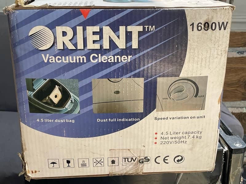 Brand New Orient Vacuum Cleaner 1600W 2