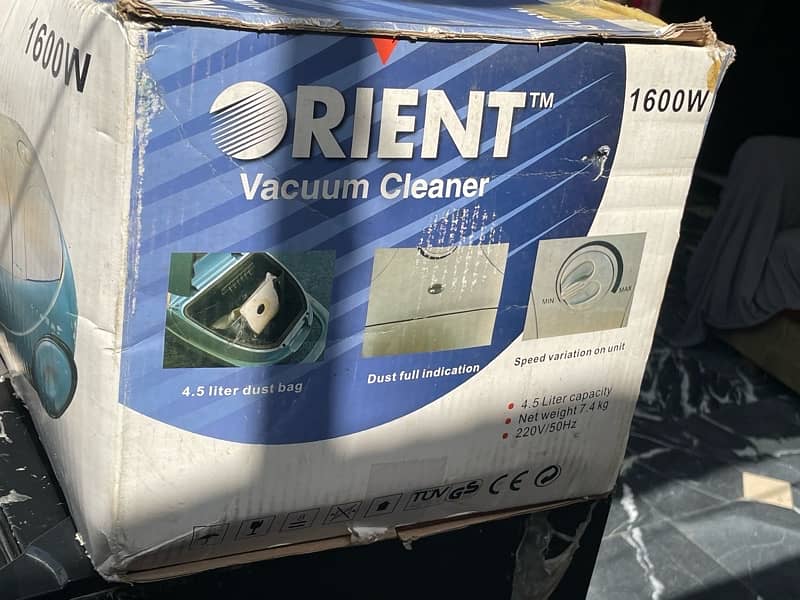 Brand New Orient Vacuum Cleaner 1600W 3
