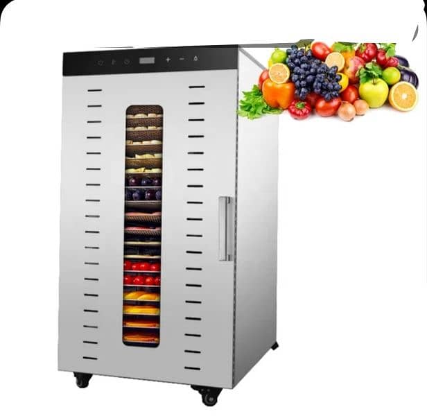 Dehydration cabinet for food items 20 trays 220 voltage steel body New 2