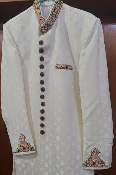 Groom Sherwani dhola off white Sherwani  set 0