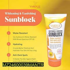 Whitening Sun Block SPF 60 For All Skin Types