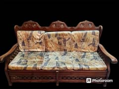Diyar wooden sofa set