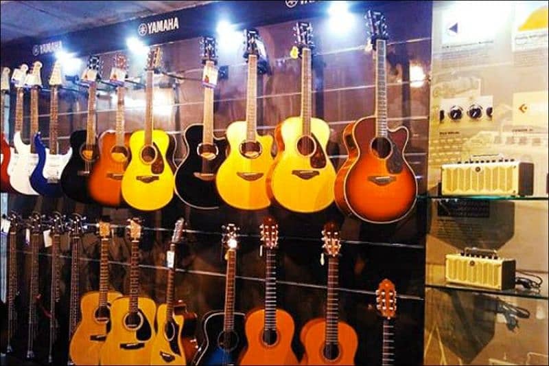 Musica instruments Shop in lahore, professional guitas, 1