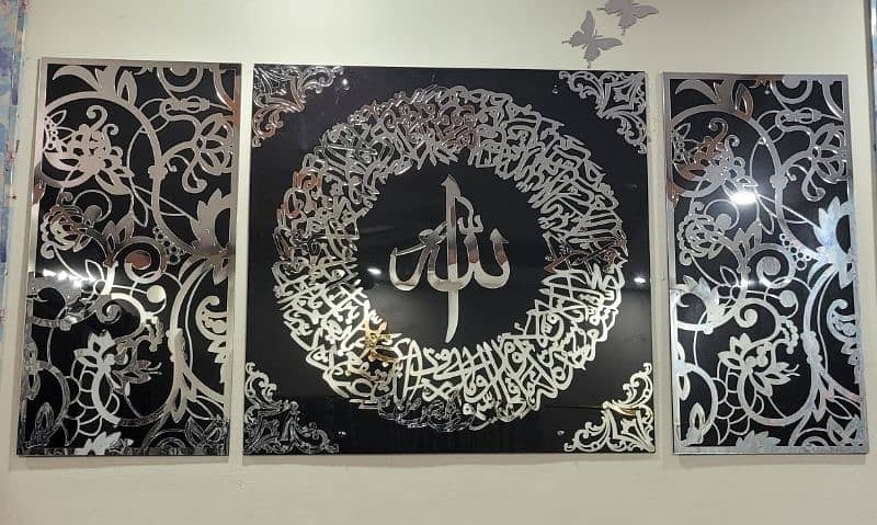 fancy and unique acrylic wall decoration islamic calligraphy 5