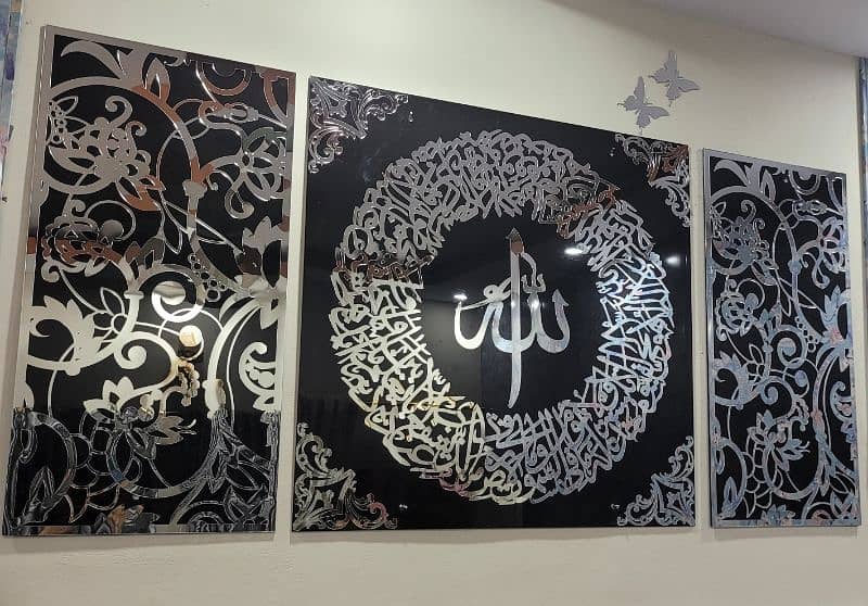 fancy and unique acrylic wall decoration islamic calligraphy 6