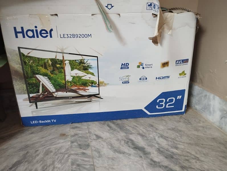 haier led tv urgent sale like new 1