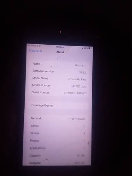 iPhone 6s Plus 64 gb non pta touch  crack he 3