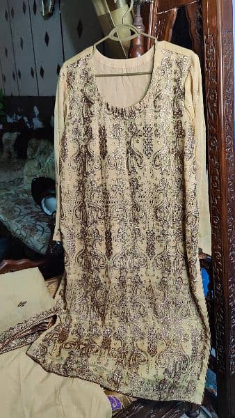 Walima Dress pure chiffon three piece dress for sale 0