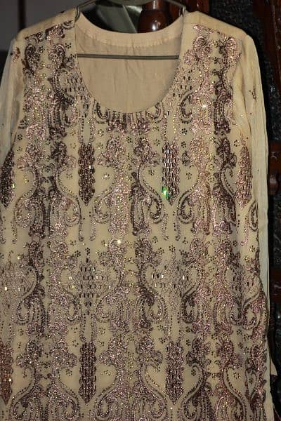 Walima Dress pure chiffon three piece dress for sale 8