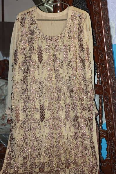 Walima Dress pure chiffon three piece dress for sale 11