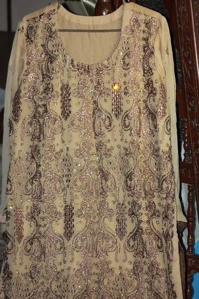 Walima Dress pure chiffon three piece dress for sale 12