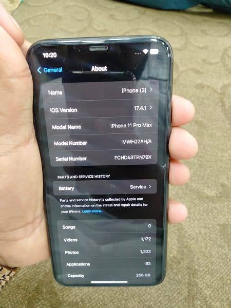 iphone 11 pro max non pta 256 gb waterpack with box chrger 2