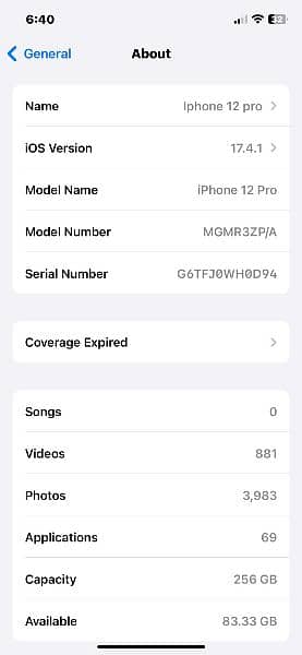 Iphone 12 Pro (256) Gold 12