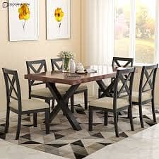 dining table/wooden dining table/dining for sale/6 seater /six seater 2