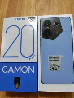 Tecno Camon 20 16gb Ram 256 GB momery full Box Pta Approved