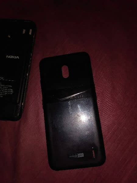 Nokia 2.2 mobile 2/16 for sell with back cover pouch 5