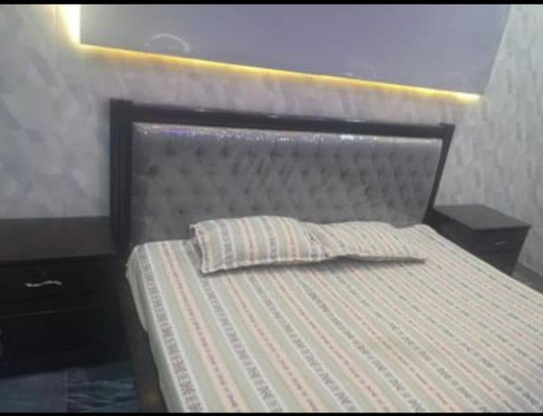king size double bed with 2 side tables 1