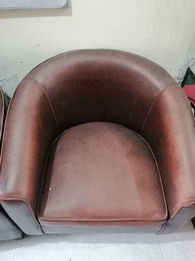Used leather sofa seats 1