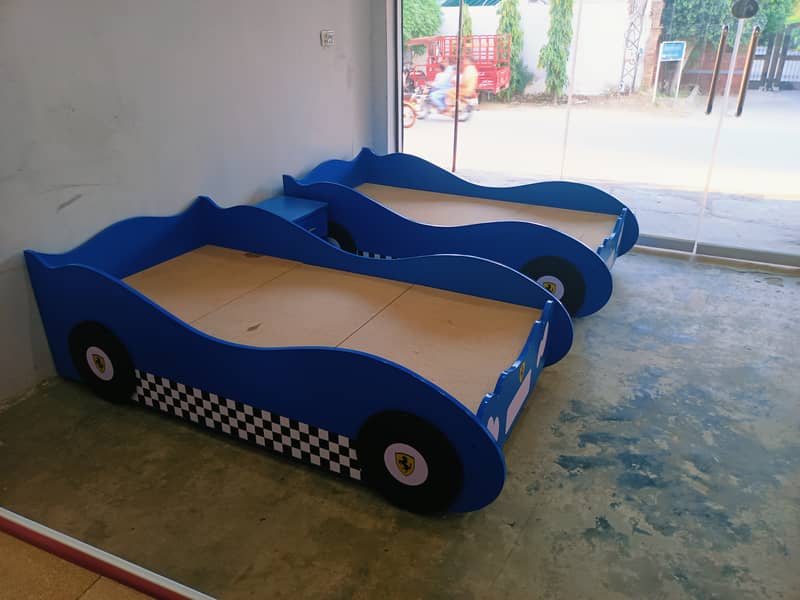 Boys Single Car Bed | Race Cars Bed | kids car Bed, Baby Furniture 2