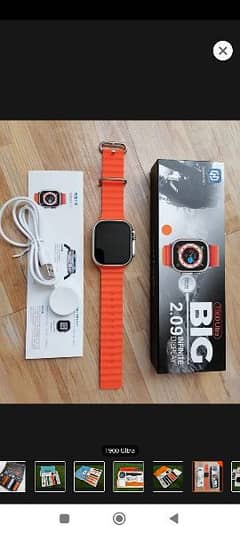 t900 ultra smart watch box pack with new ear buds free