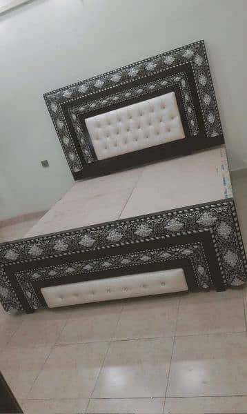 bed / bed set / double bed / kikar wood bed 10