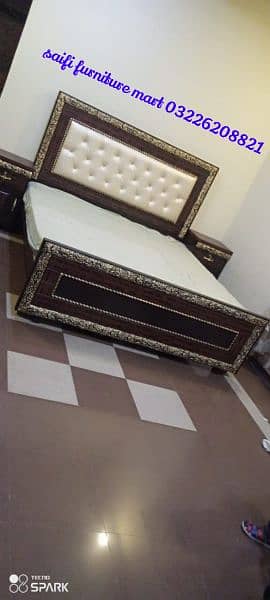 bed / bed set / double bed / kikar wood bed 15