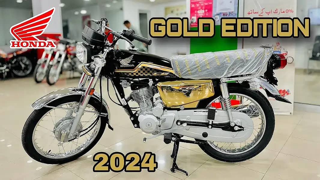 Honda CG - 125 SELF START MODEL 2024 Gold Edition 1