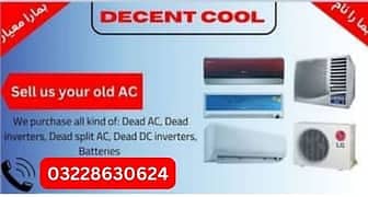 Inverter AC,used Ac Sell and Buy kharab AC,Old AC/split ac 0
