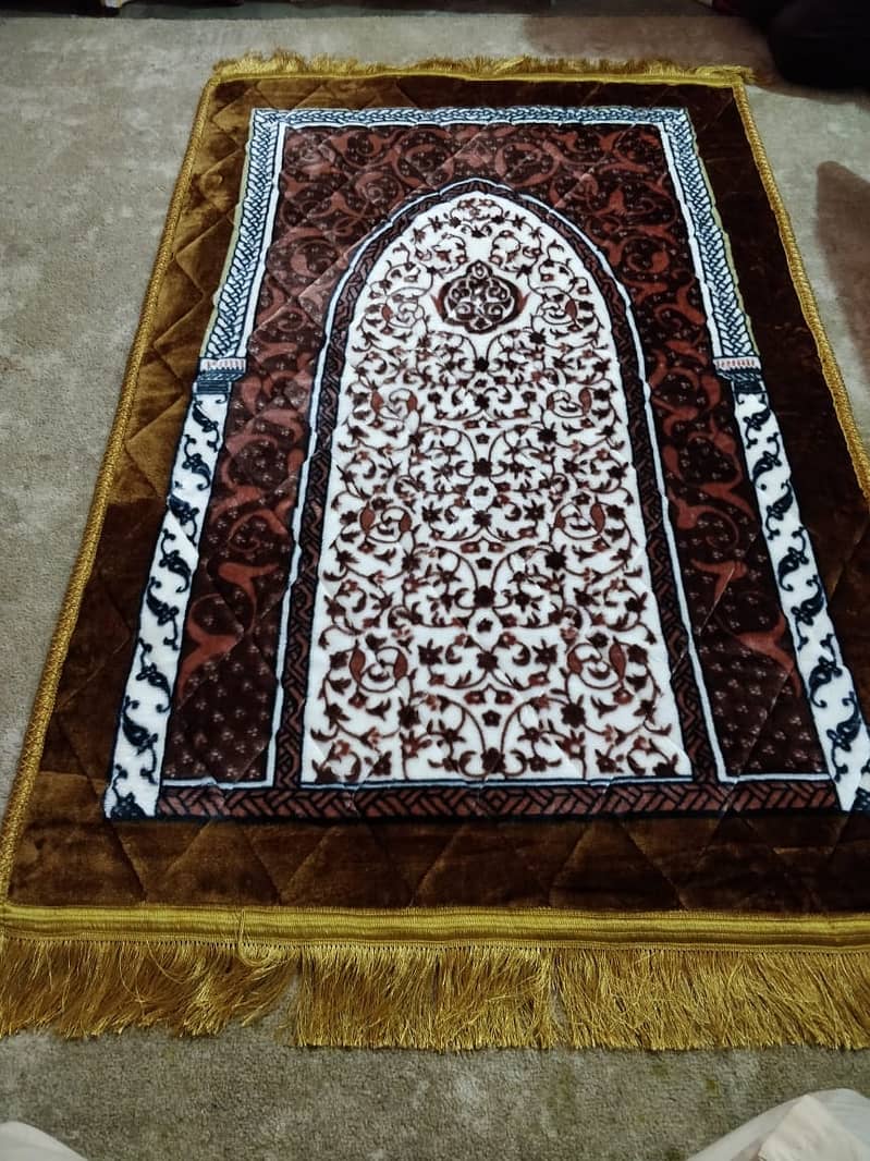 Jai Namaz, Super Soft Muslim Prayer Rug, Muslim Prayer Mat. 1