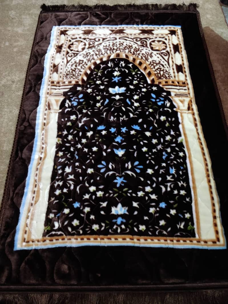 Jai Namaz, Super Soft Muslim Prayer Rug, Muslim Prayer Mat. 12