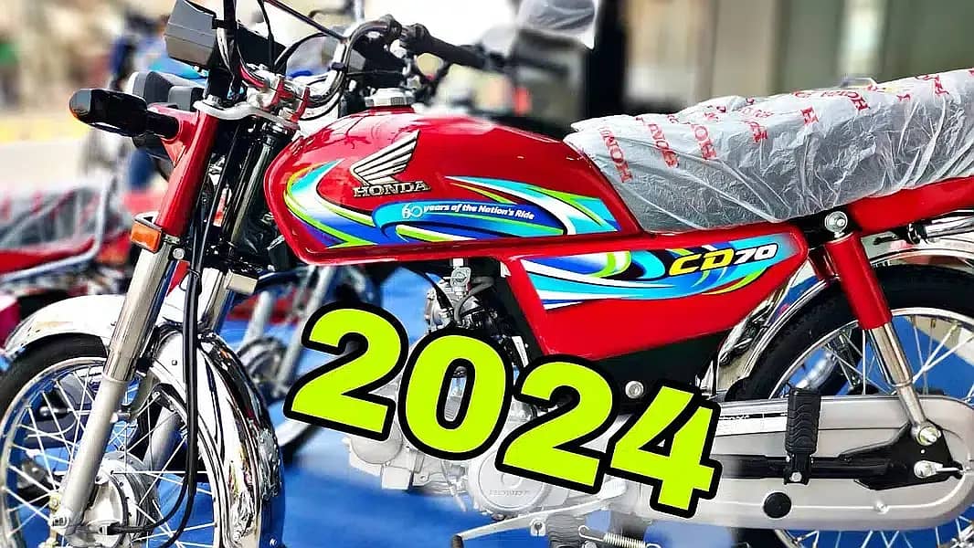 Honda CD 70 Fresh Model 2024 On Easy Installments Plan 1