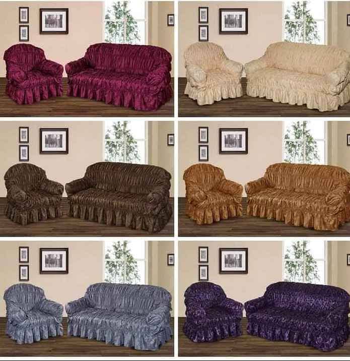 sofa cover 5 seater (3+1+1) jumbo size turkish style. 1