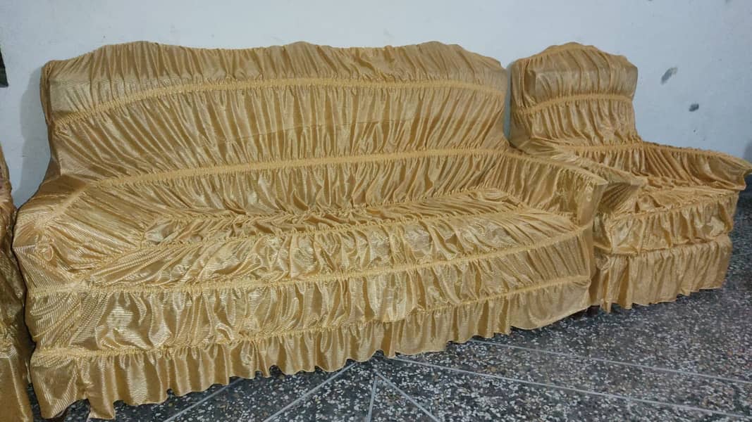sofa cover 5 seater (3+1+1) jumbo size turkish style. 2