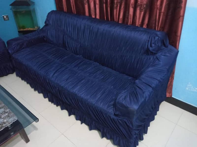 sofa cover 5 seater (3+1+1) jumbo size turkish style. 11