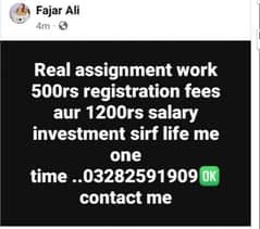 online work available 03282591909 0