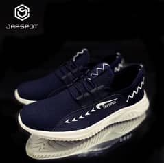 Men's Fashionable Blue Sneaker with white sole