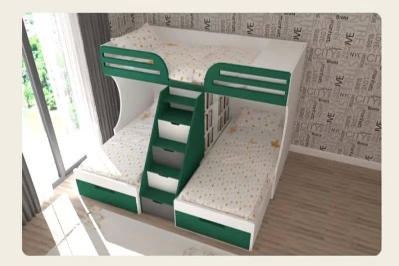 Kids Beds/ bunk bed/ baby court/cupboard/Almari//wardrobe 5