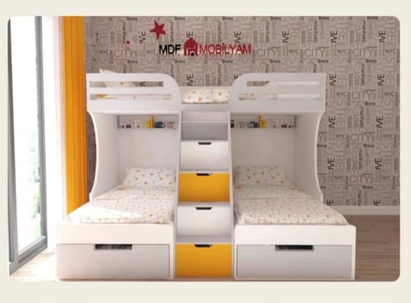 Kids Beds/ bunk bed/ baby court/cupboard/Almari//wardrobe 8