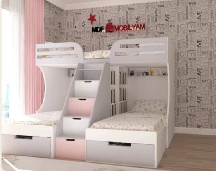 Kids Beds/ bunk bed/ baby court/cupboard/Almari//wardrobe 9