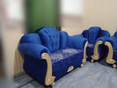 Sofa Set 6 Seater New Luxury King Size Velvet Fabric 0332-4144625 0