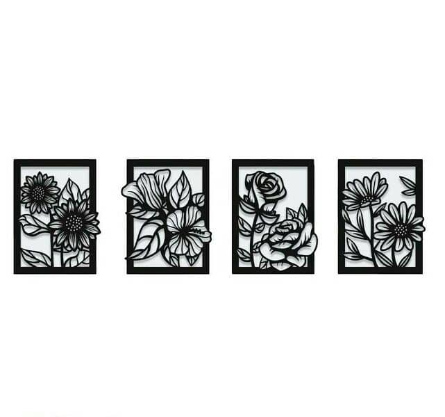 4 Pc Wall Hanging Frames 1