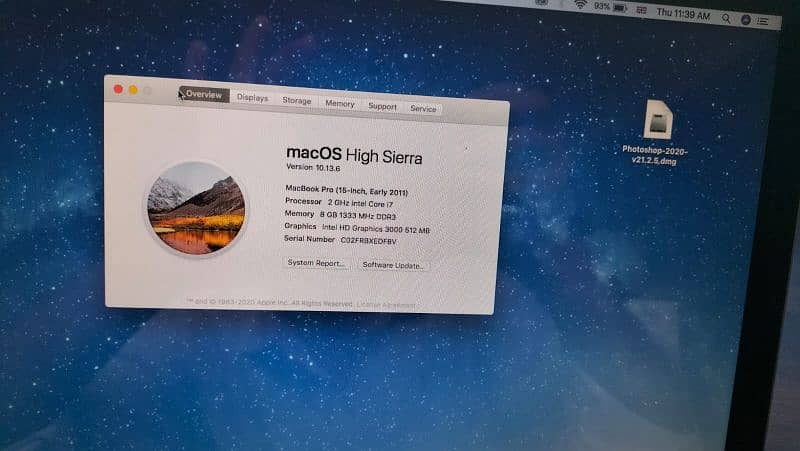 Apple MacBook pro core i7 15inch display 9