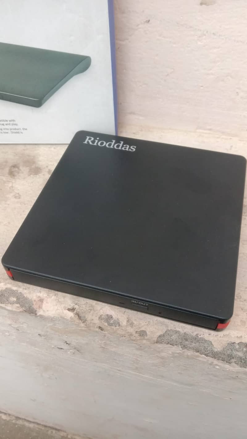 Rioddas External CD Drive, USB 3.0 Portable CD/DVD +/-RW Drive Slim DV 0