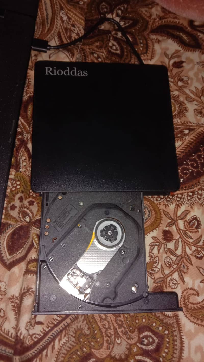 Rioddas External CD Drive, USB 3.0 Portable CD/DVD +/-RW Drive Slim DV 3