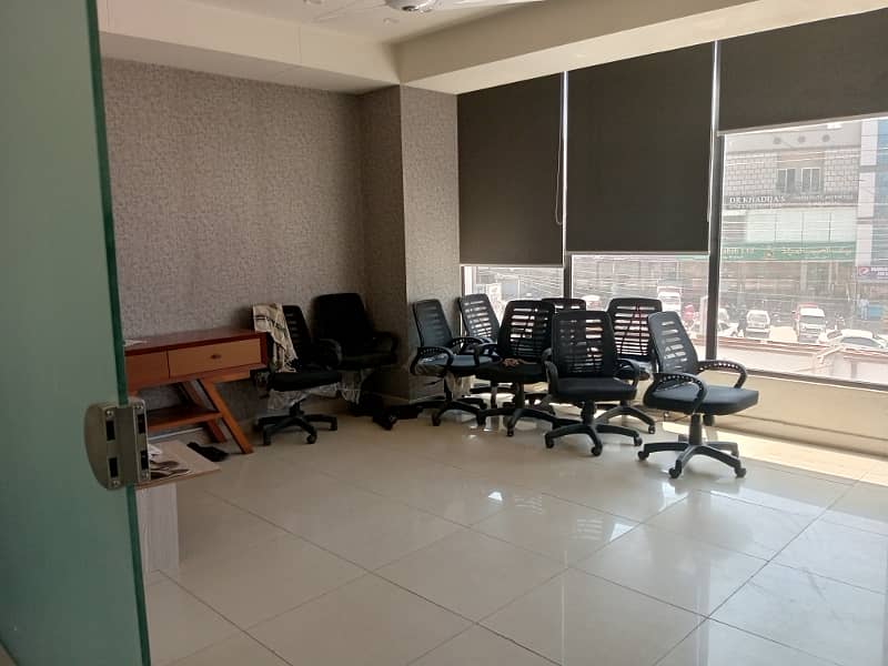 6 marla first floor commecial hall for rent on main pwd road 5